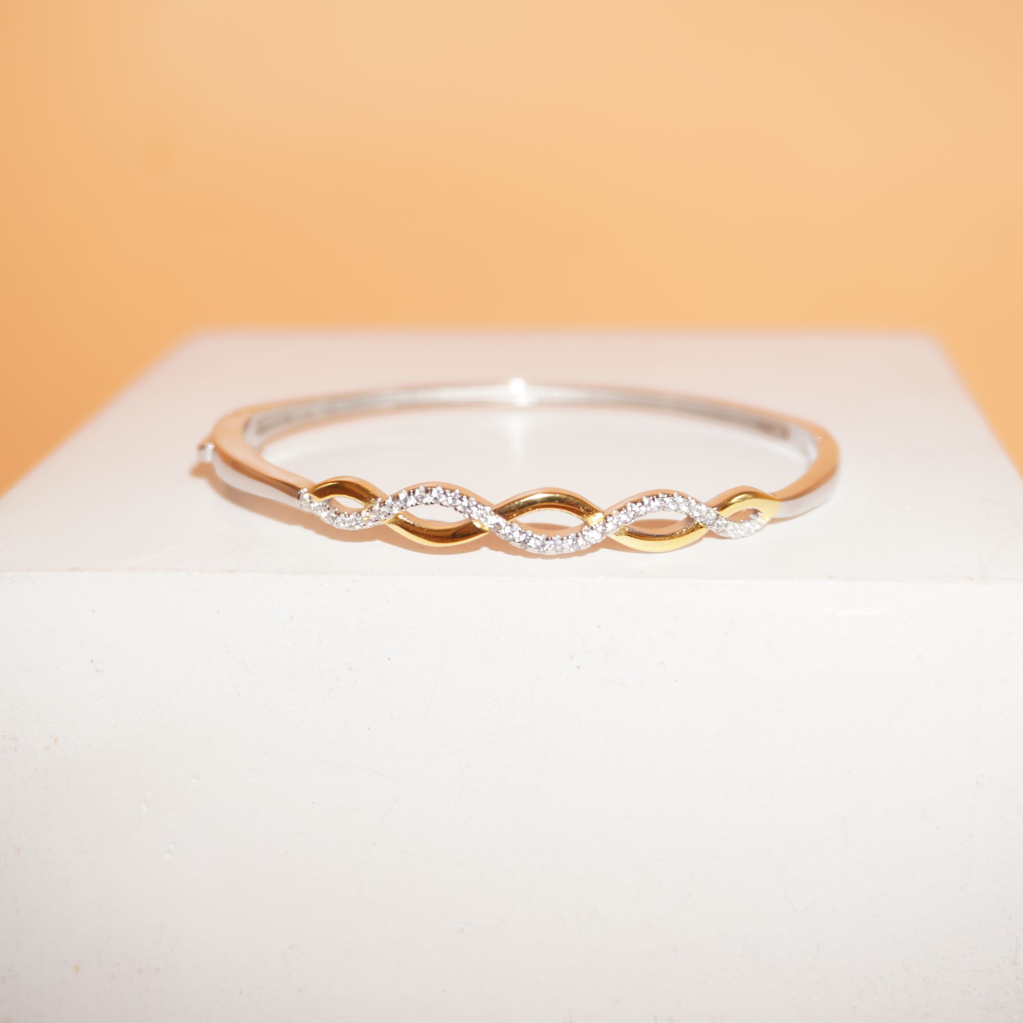 925 Silver Gorgeous Diamond Kada 121R142