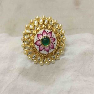 Fancy Ladies Meenakari Ring