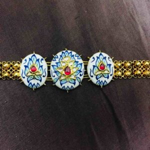916 Meenakari Yellow Gold Bracelet