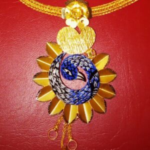 Fancy Meenakari Peacock Pendant Chain