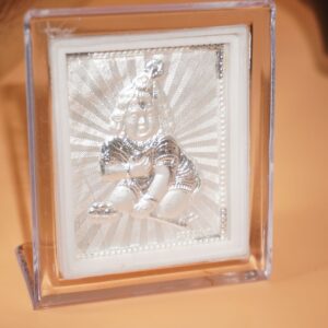 Silver Laddu Gopal Frame