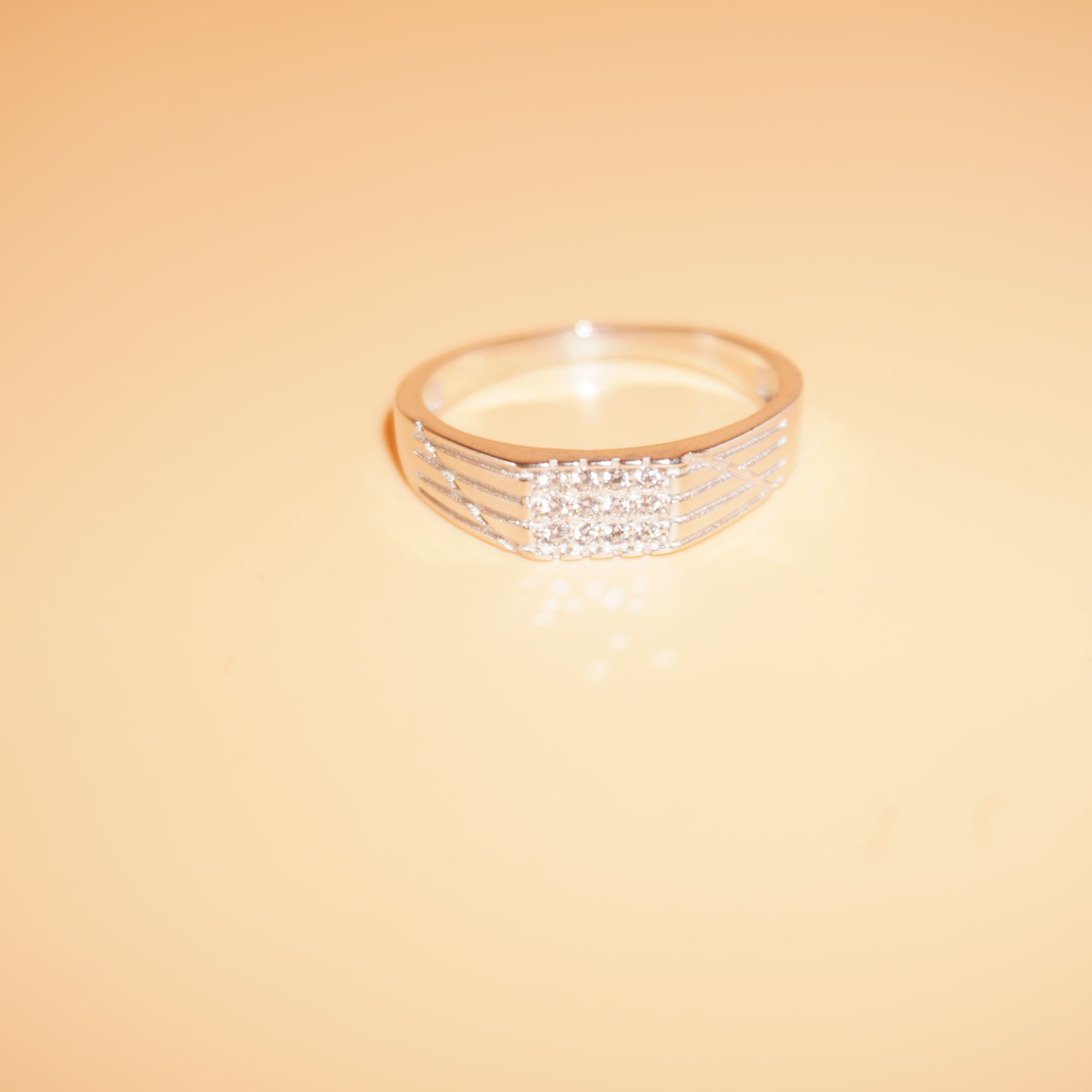 925 Silver Modern Gents Ring 723R42