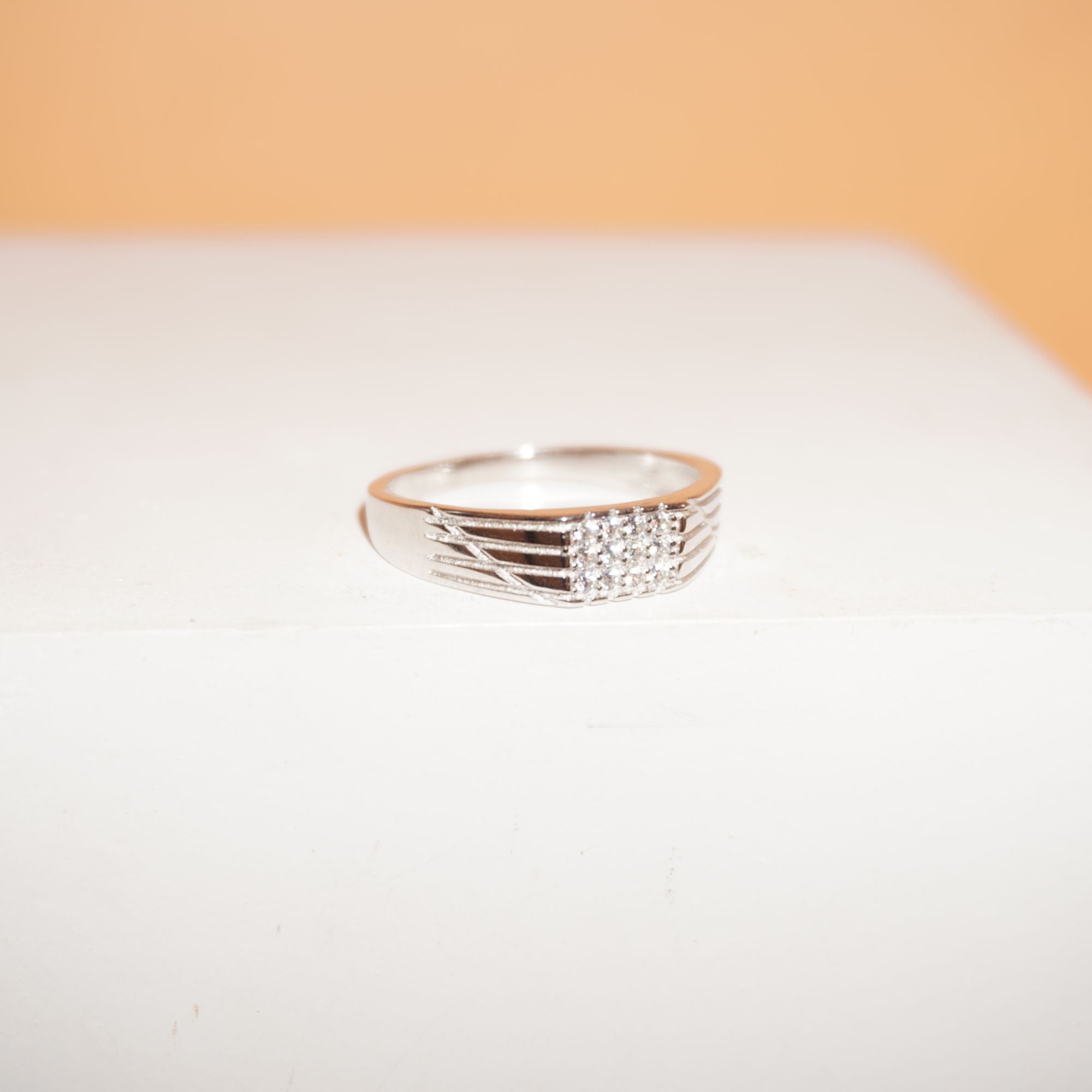 925 Silver Modern Gents Ring 723R42