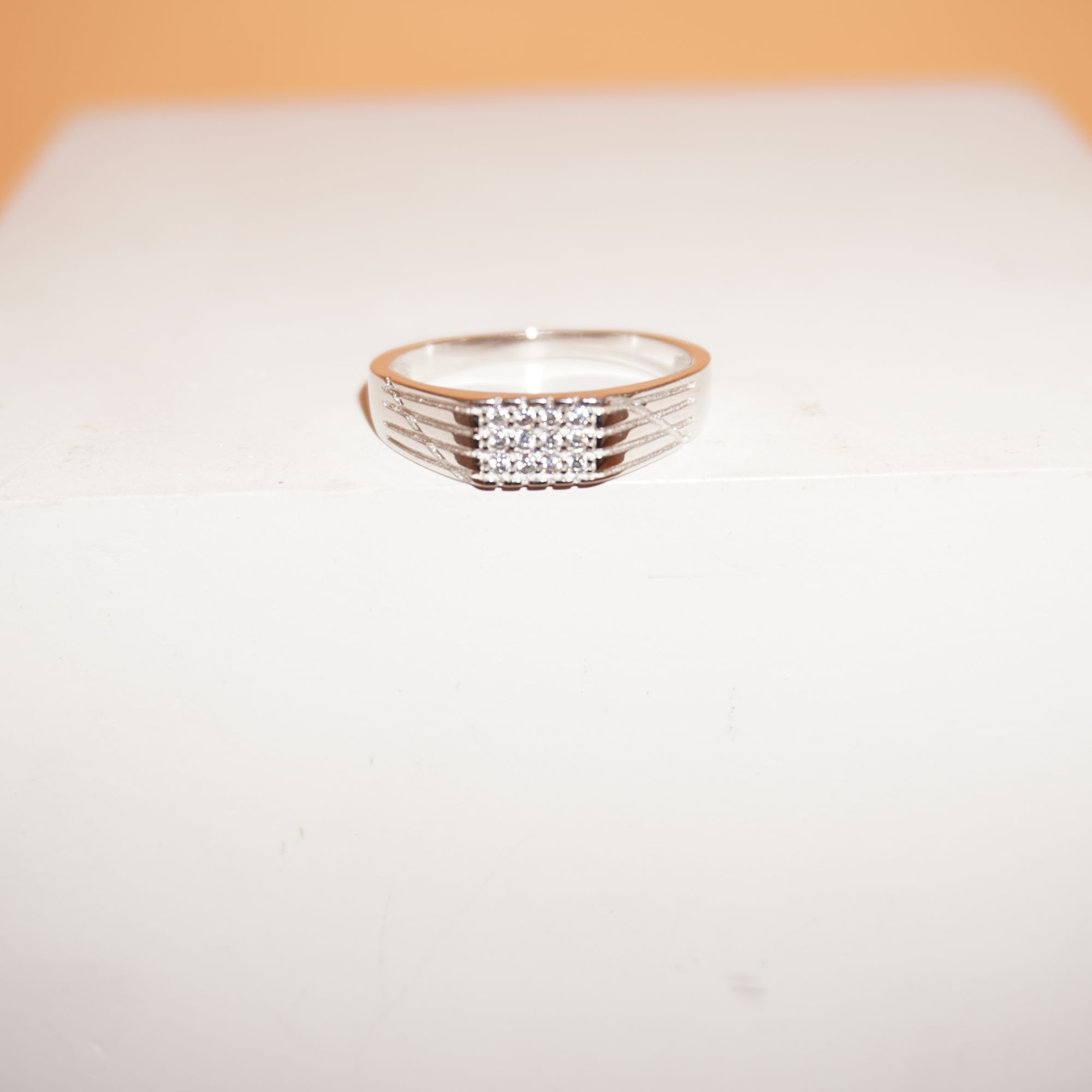 925 Silver Modern Gents Ring 723R42
