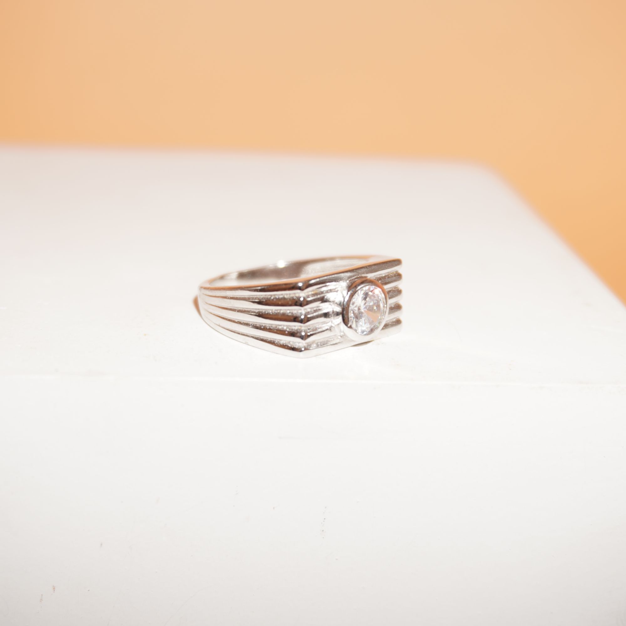 925 Silver Unique Plain Ring 713R38