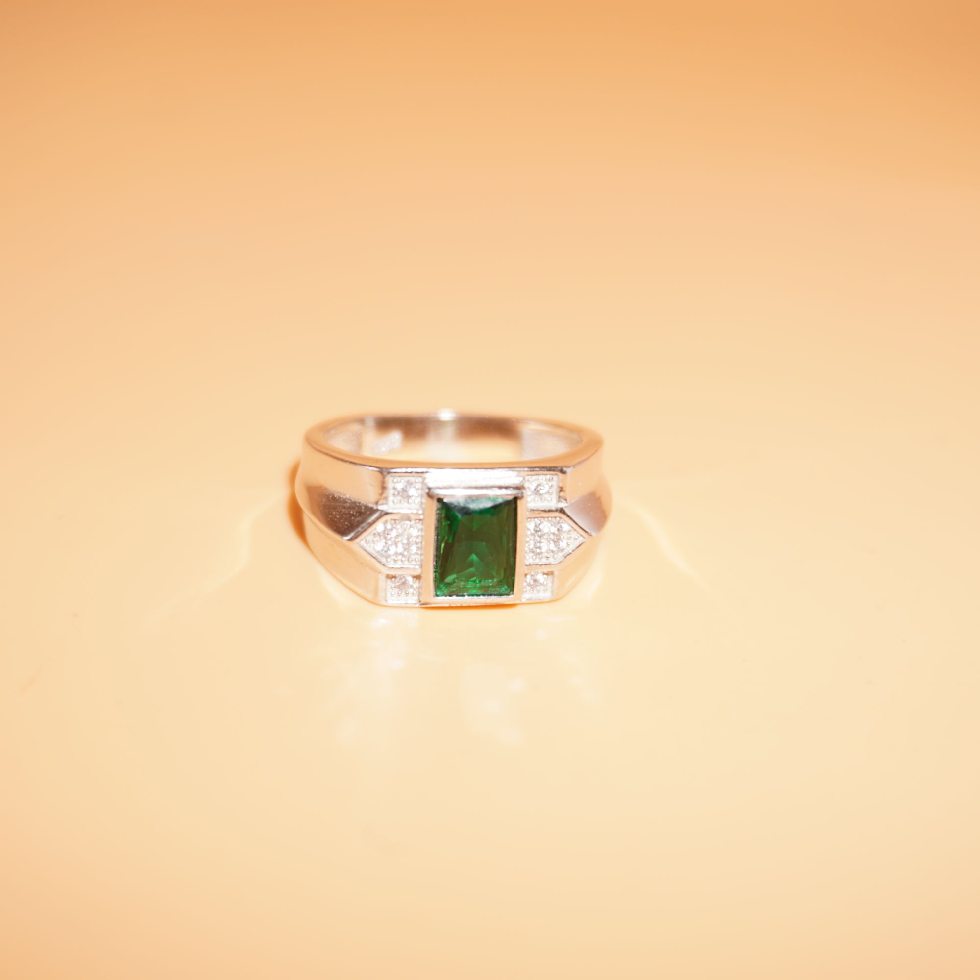 925 Silver Classic Colour Stone Ring 709R30