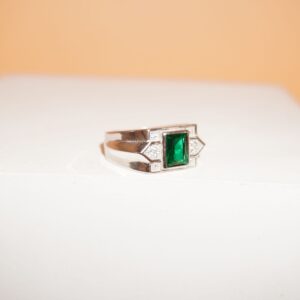 925 Silver Classic Colour Stone Ring 709R30