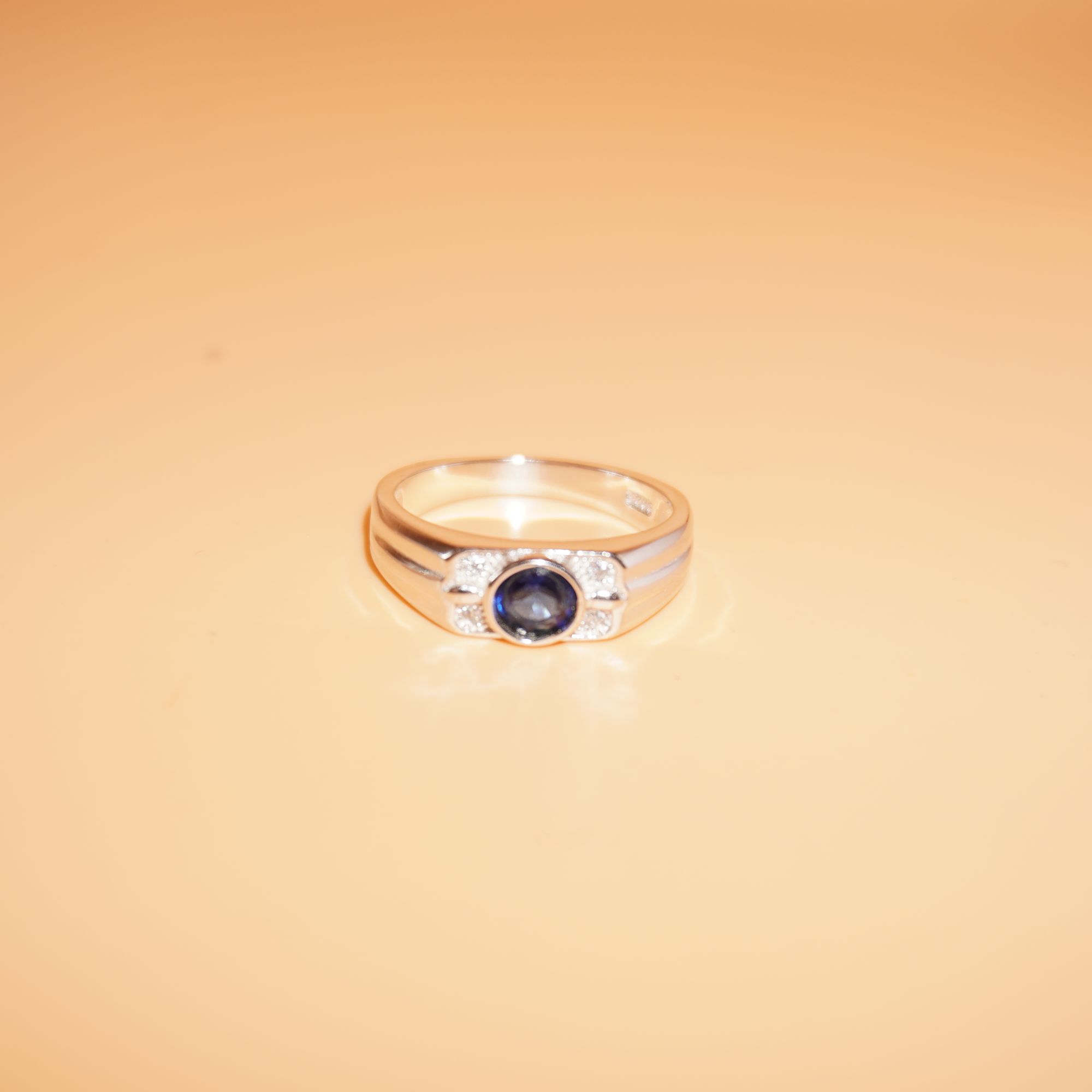 925 Silver Handmade Colour Stone Ring 710R26