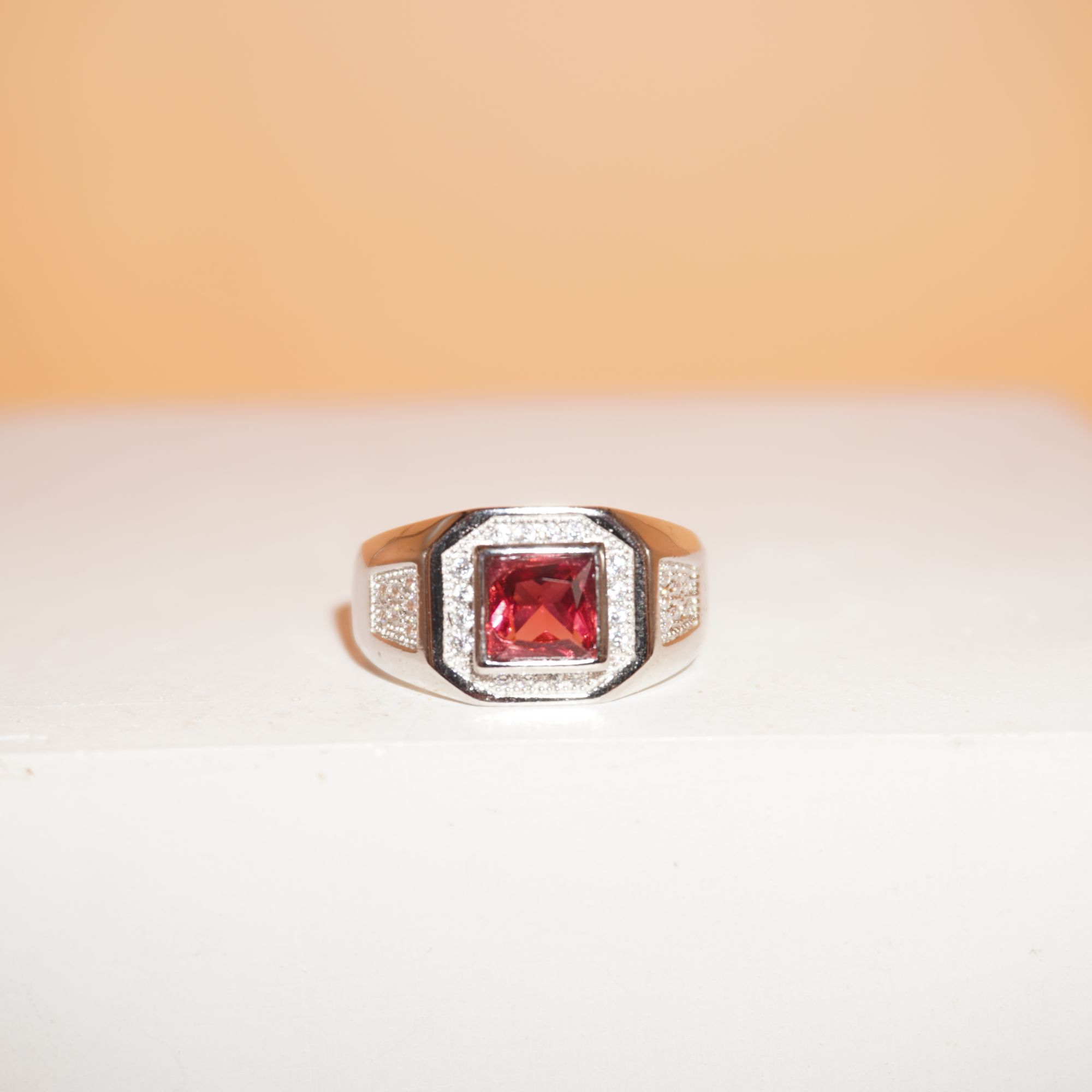 925 Silver Stunning Colour Stone Ring 711R62