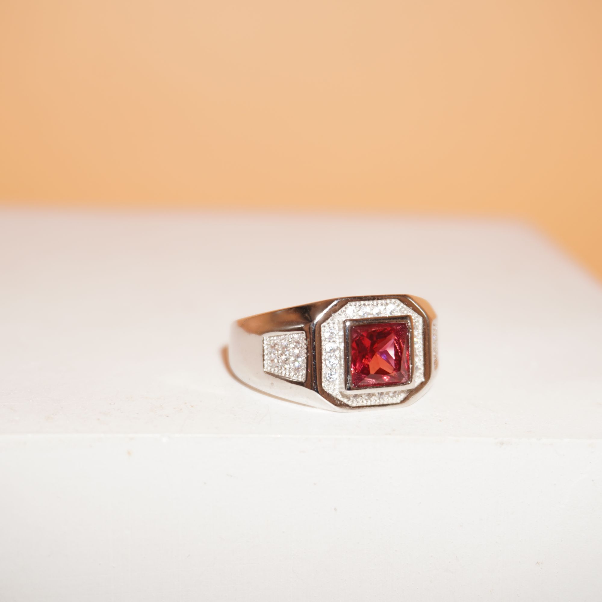 925 Silver Stunning Colour Stone Ring 711R62