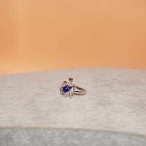 925 Silver Regal Studed Ring 1378R8