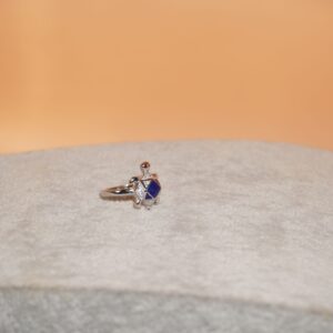 925 Silver Regal Studed Ring 1378R8