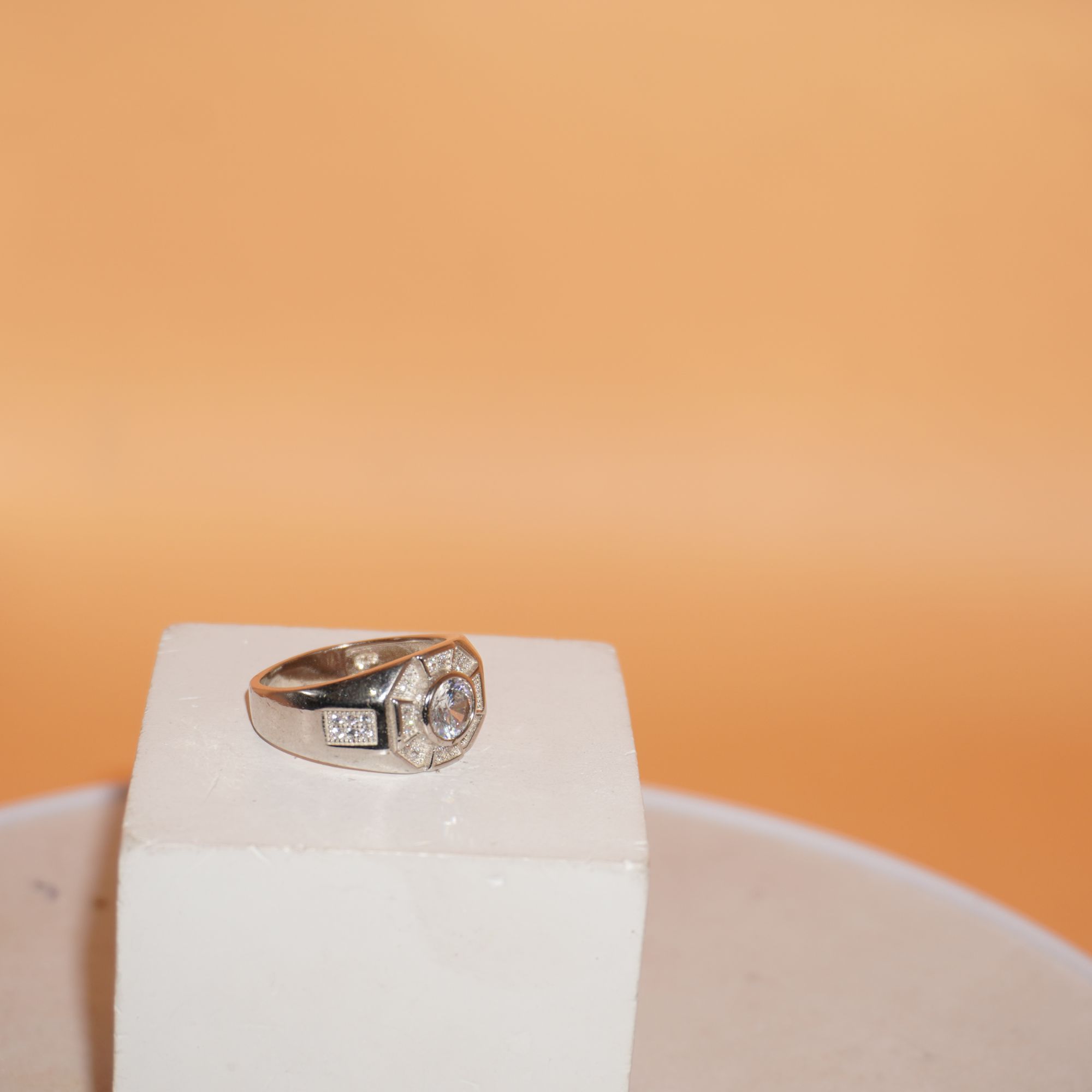 925 Silver Gorgeous Diamond Ring 712R23