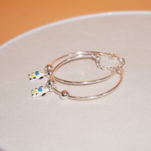 925 Silver Kada With Cartoon