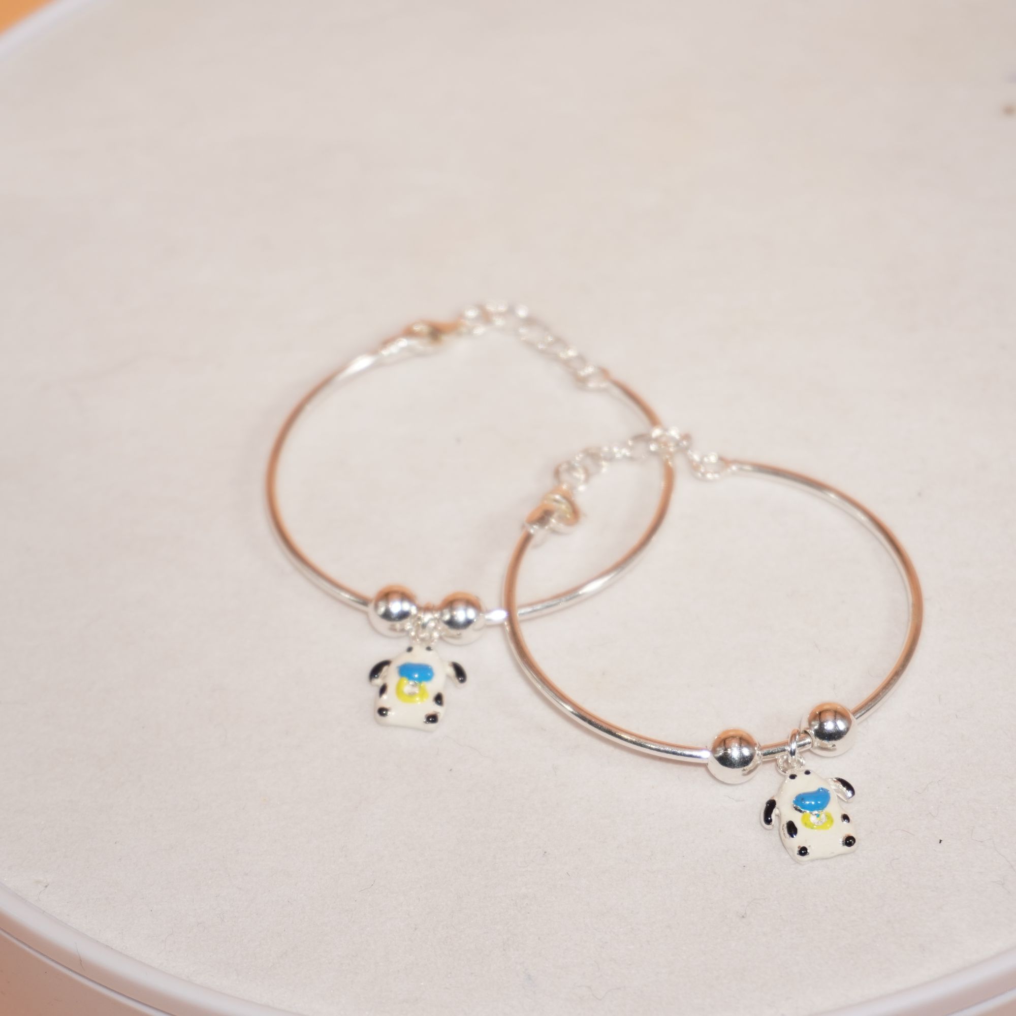 925 Silver Kada With Cartoon