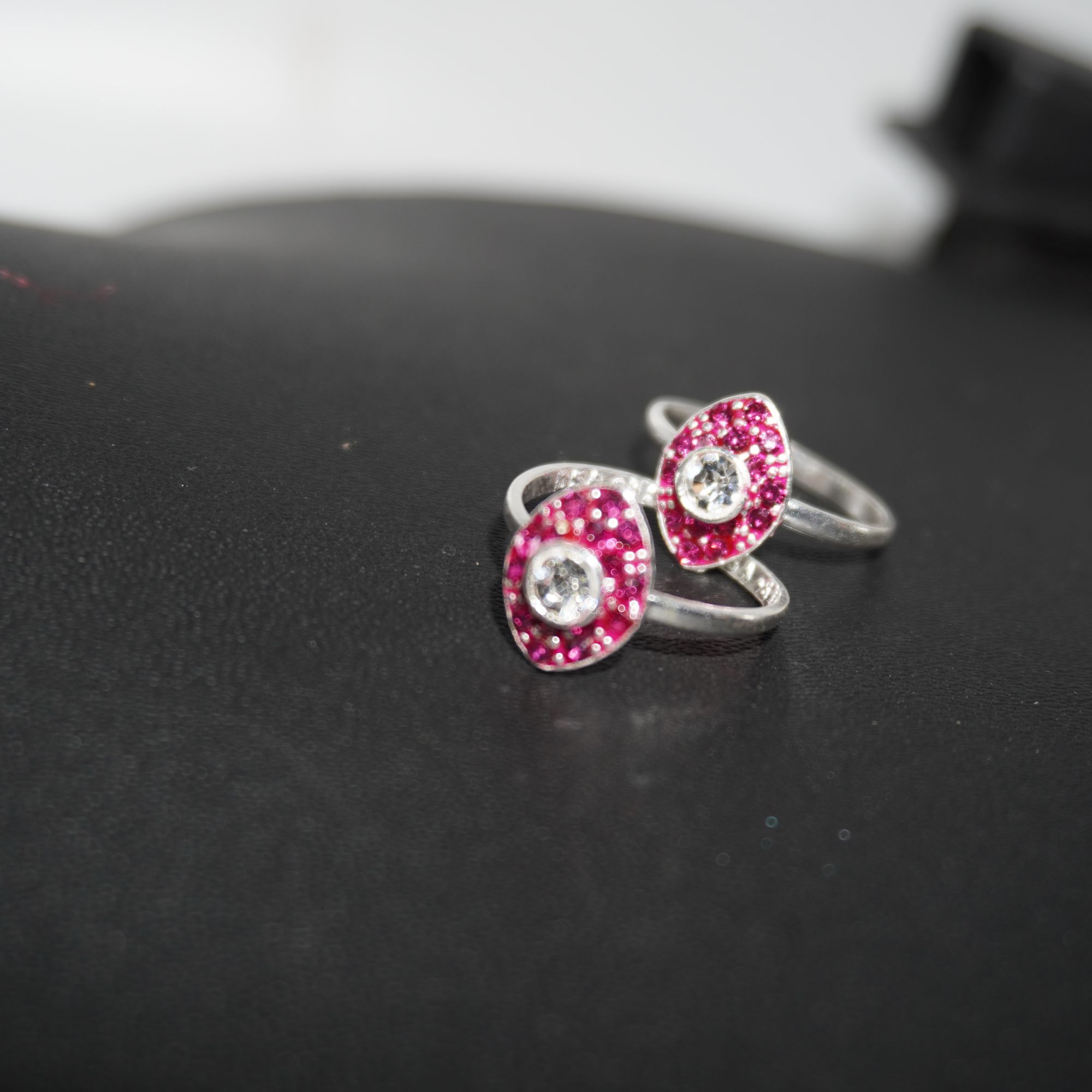 925 Silver Pink Color Pilly For Women