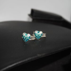 925 Silver Diamond Heart Shape Bichiya