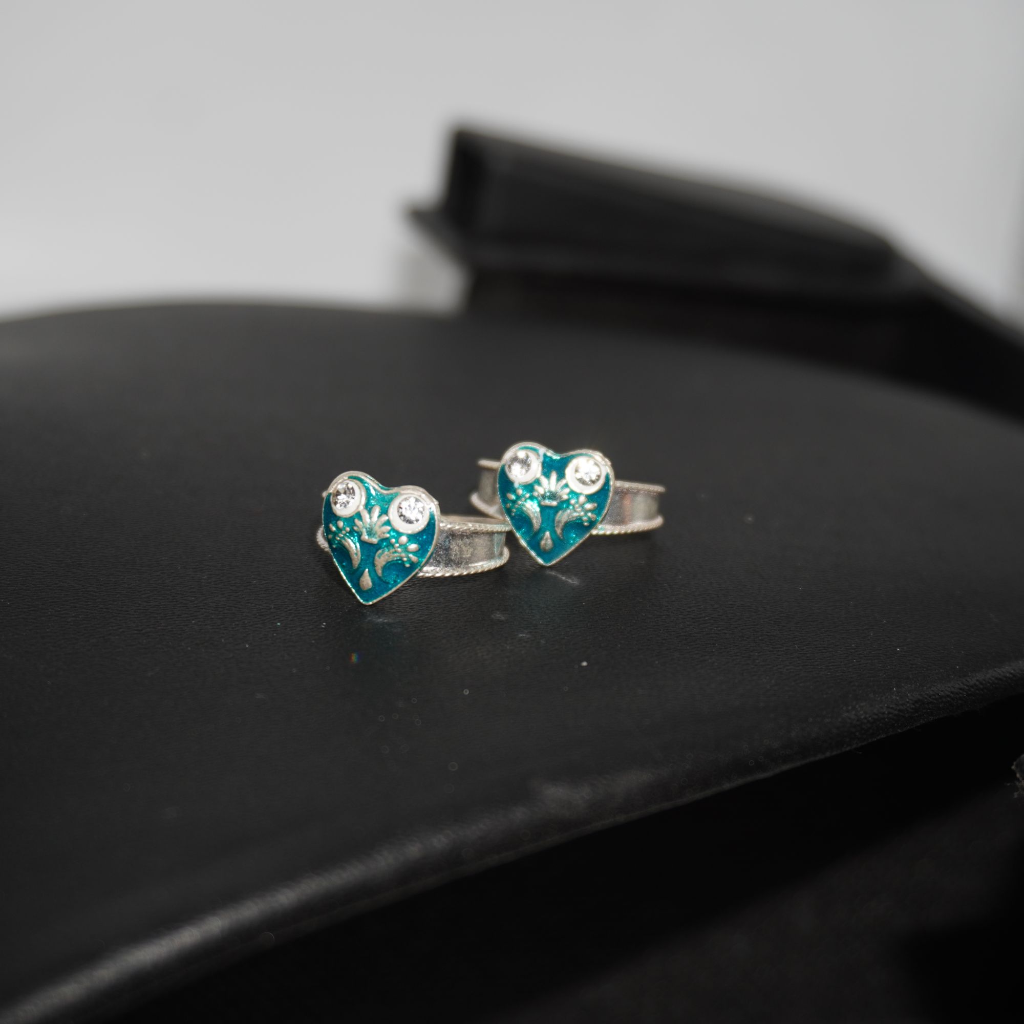 925 Silver Diamond Heart Shape Bichiya