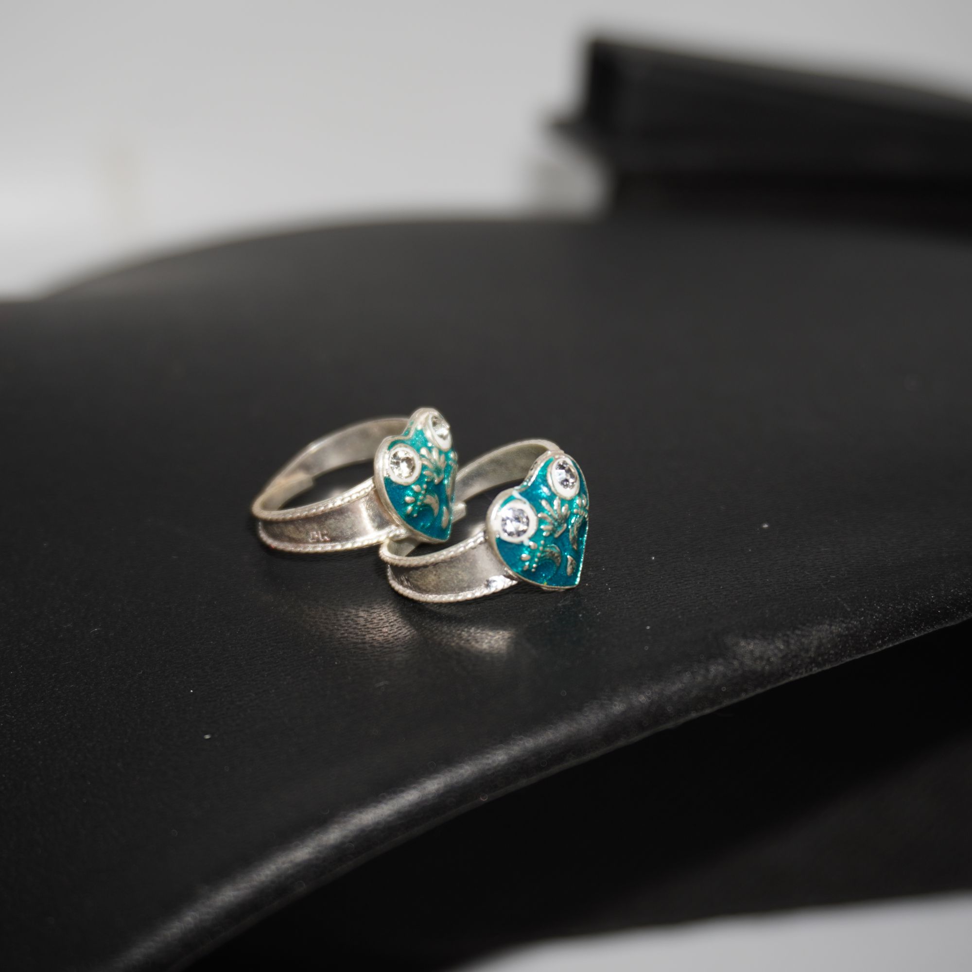 925 Silver Diamond Heart Shape Bichiya