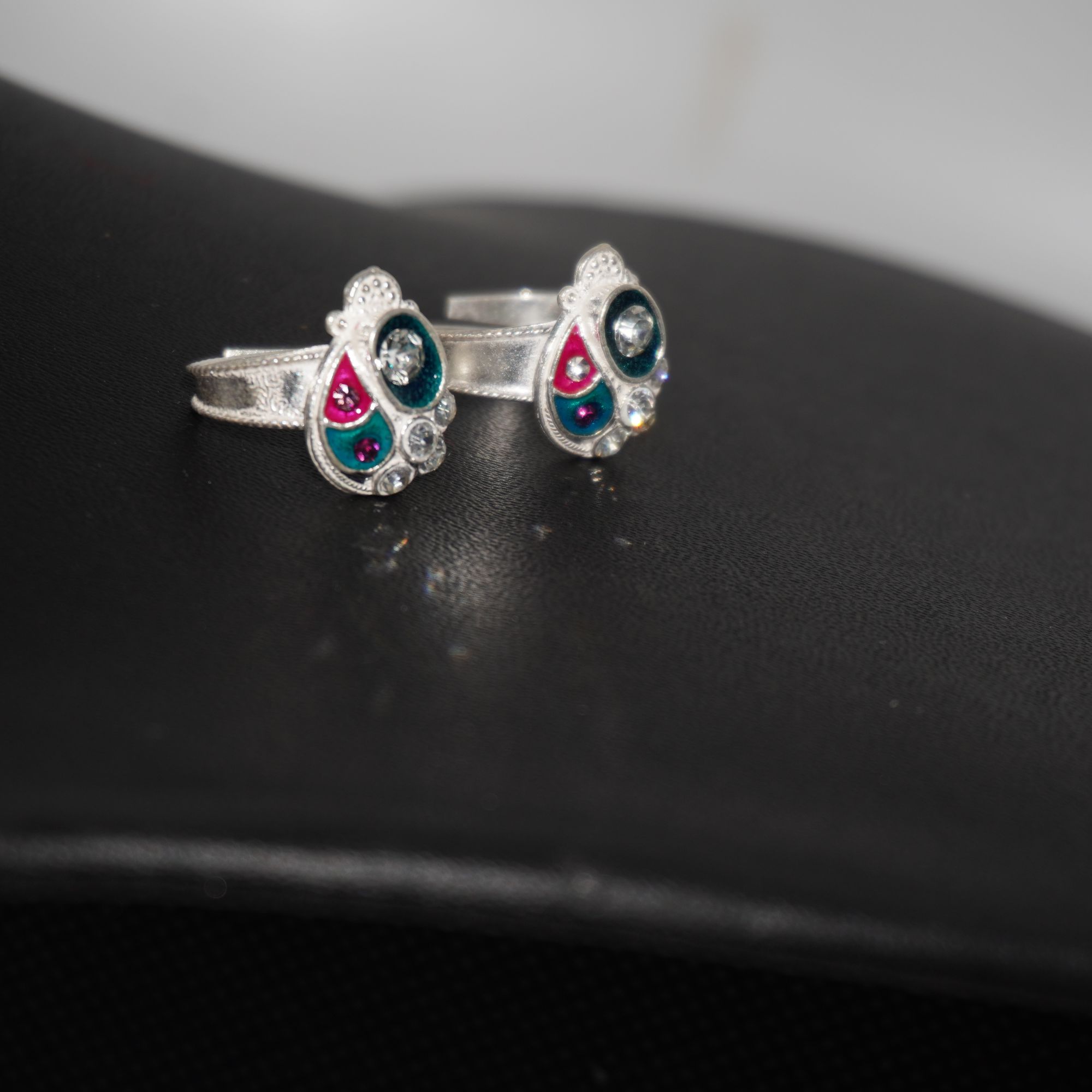 925 Silver Fancy Colorful Bichiya