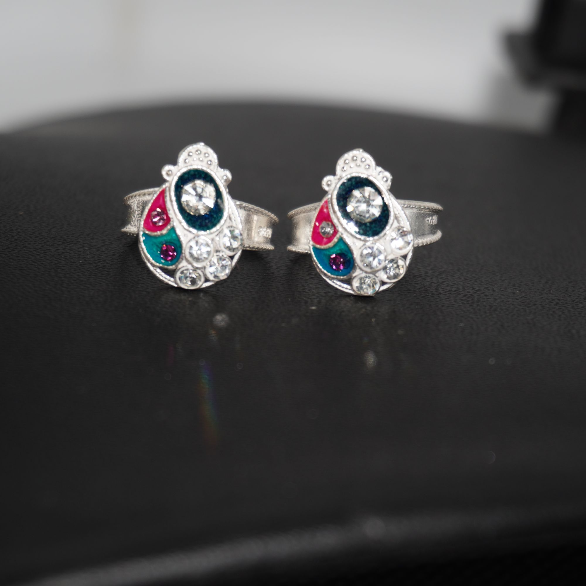 925 Silver Fancy Colorful Bichiya