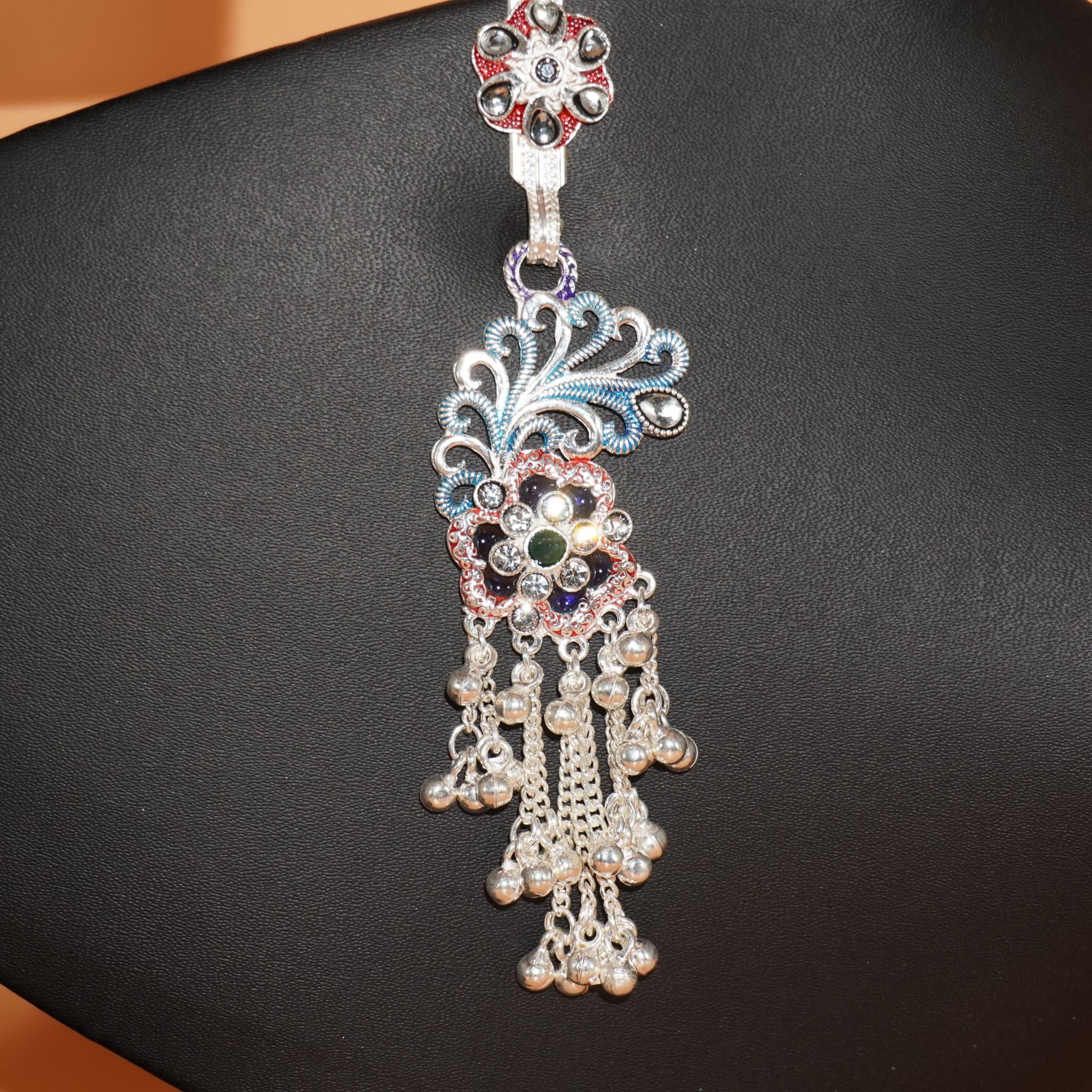 Silver Designer Waist Key Chain