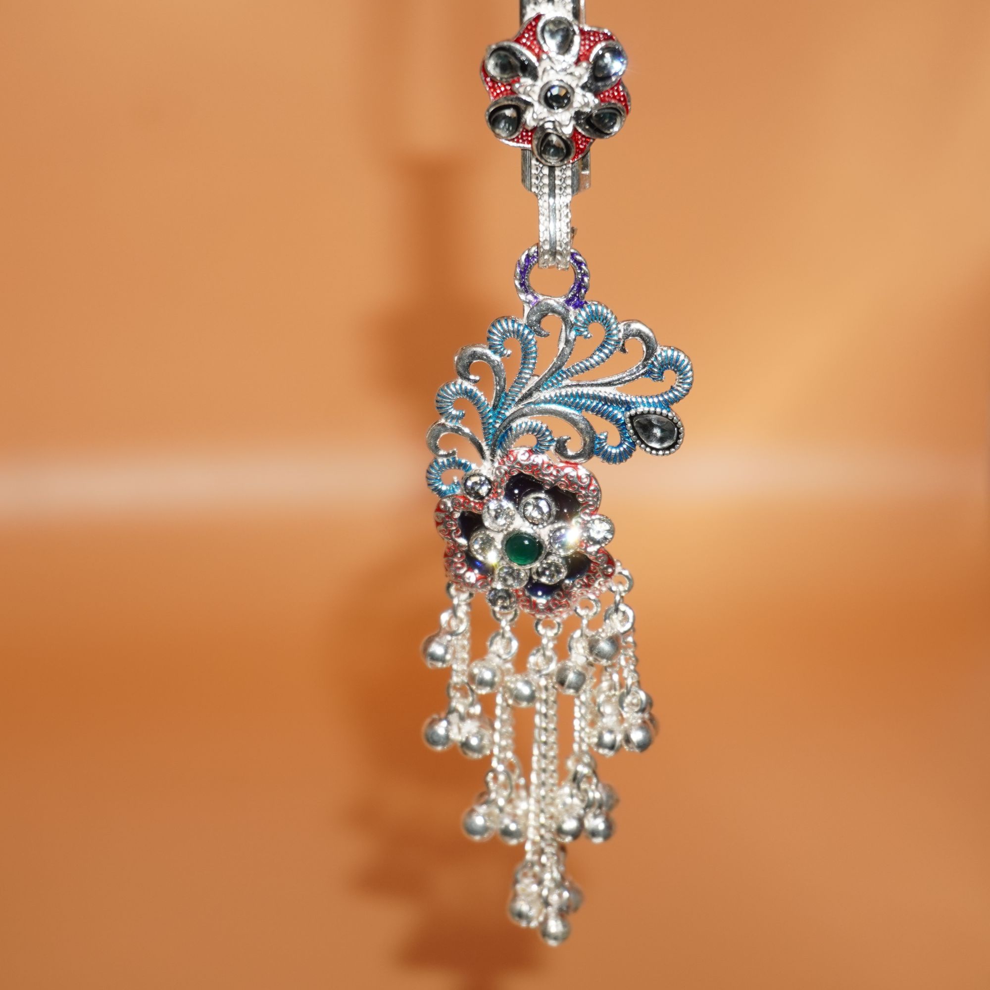 Silver Designer Waist Key Chain