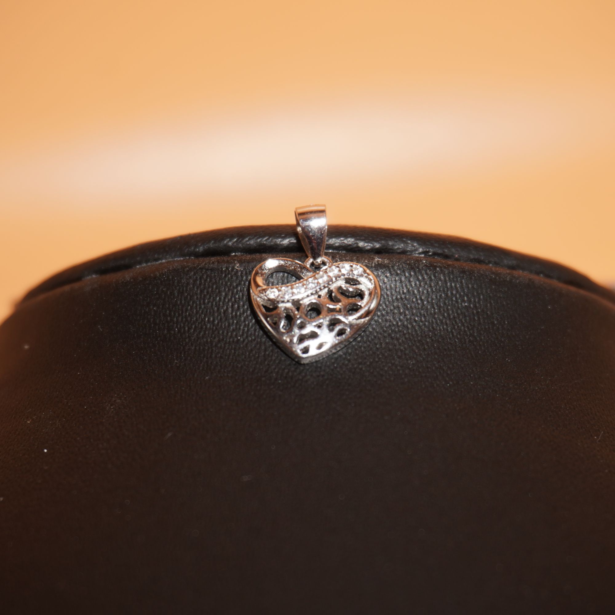 925 Silver Heart Shape Casting Pendant