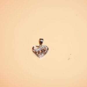 925 Silver Heart Shape Casting Pendant