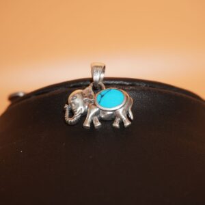 925 Silver Elephant Shape Casting Pendant