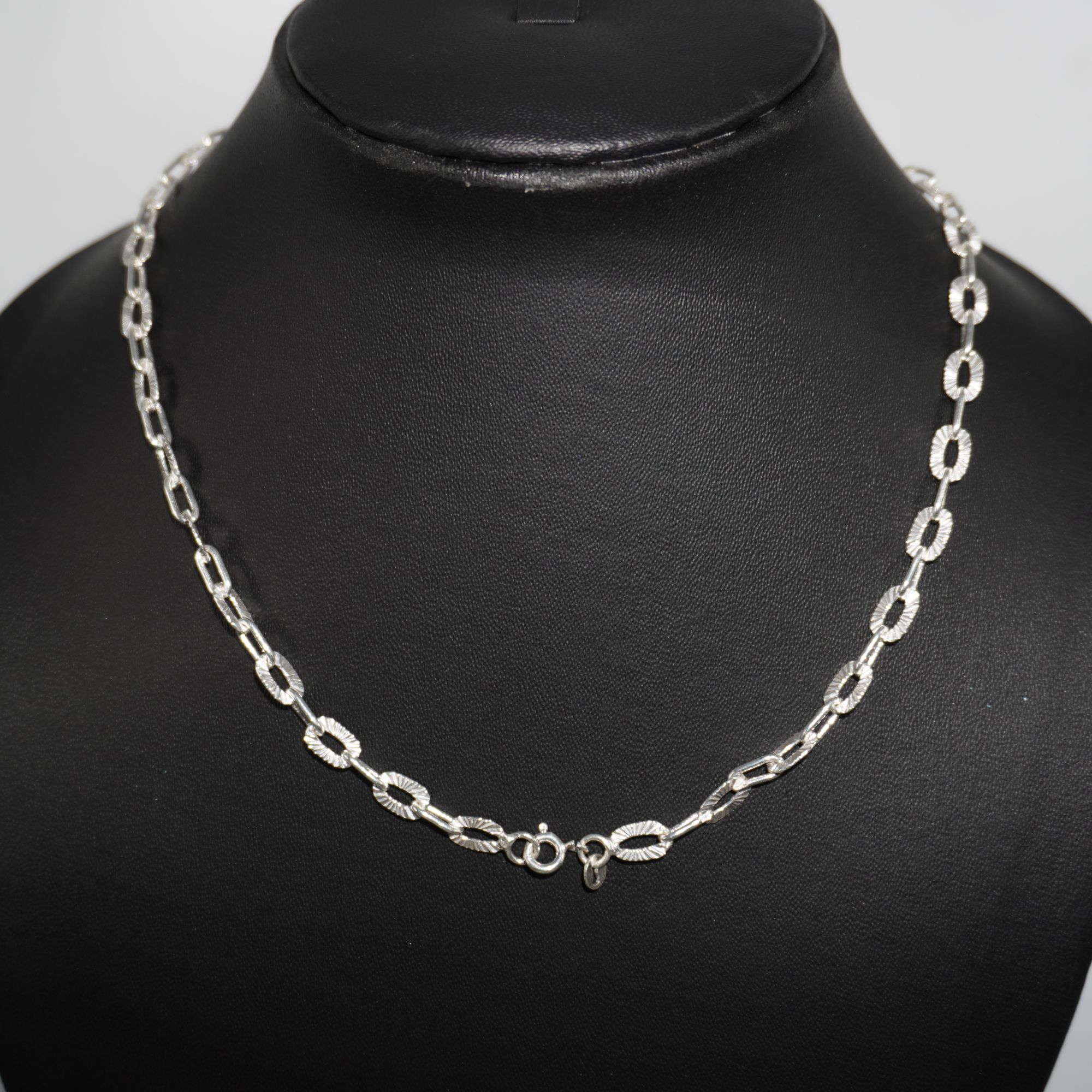 925 Silver Fancy Hollow Chain