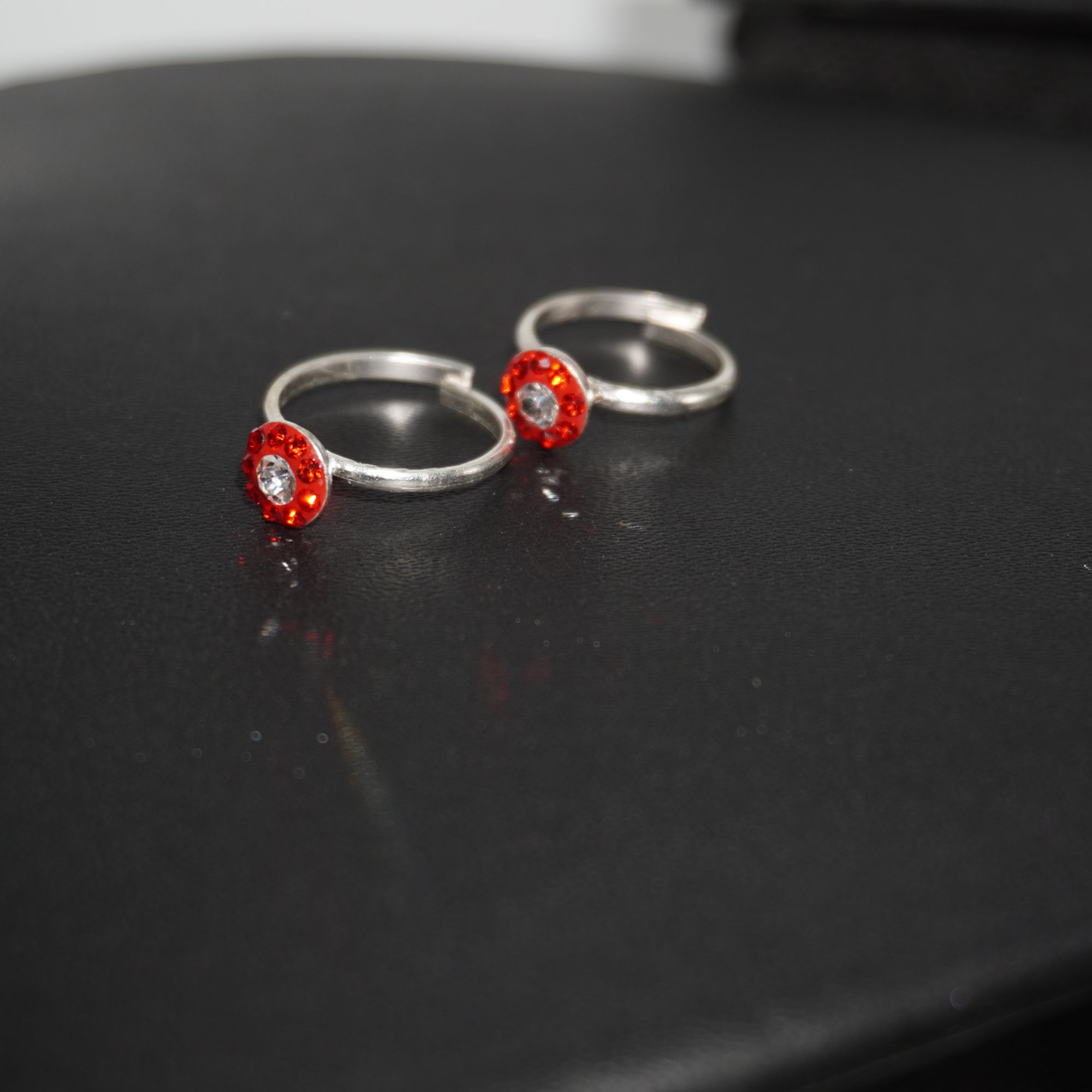 925 Silver Lightweight Color Stone Bichiya 149R464