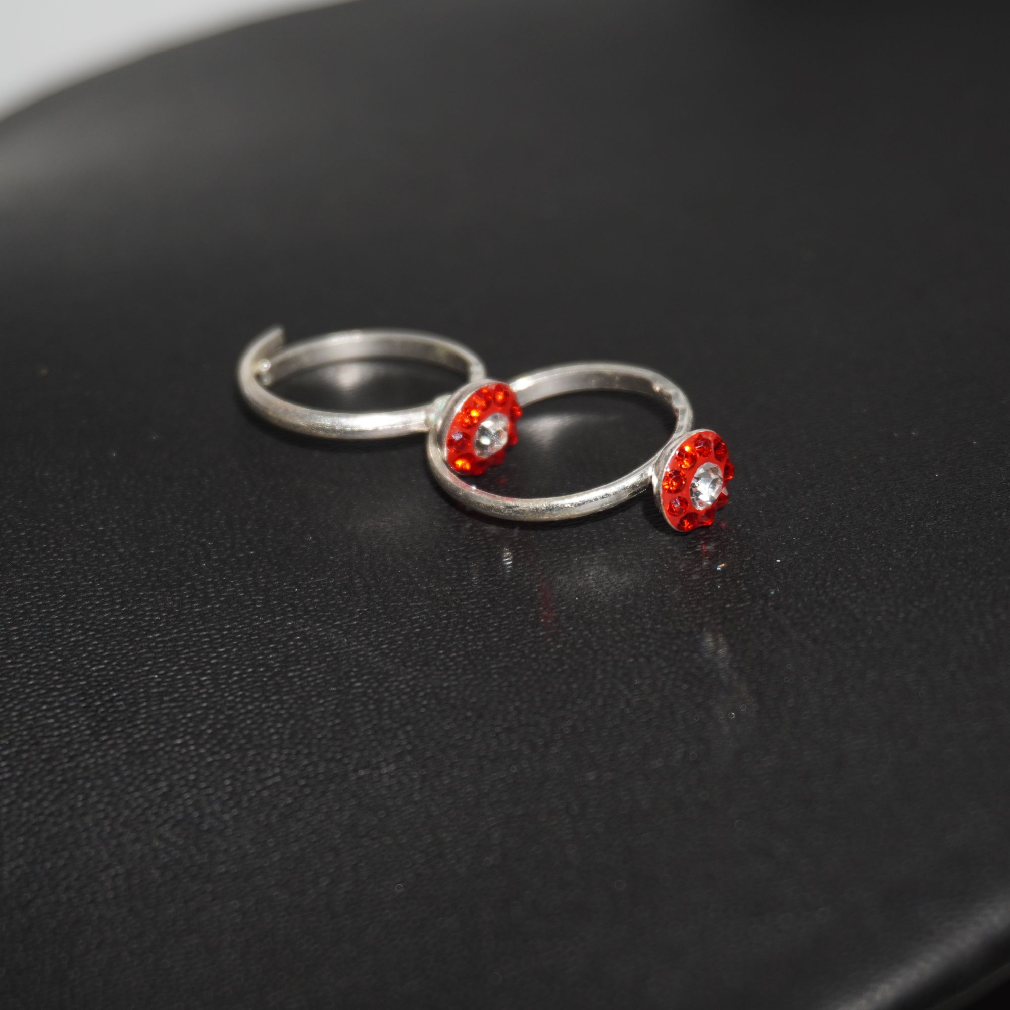 925 Silver Lightweight Color Stone Bichiya 149R464