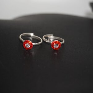 925 Silver Lightweight Color Stone Bichiya 149R464