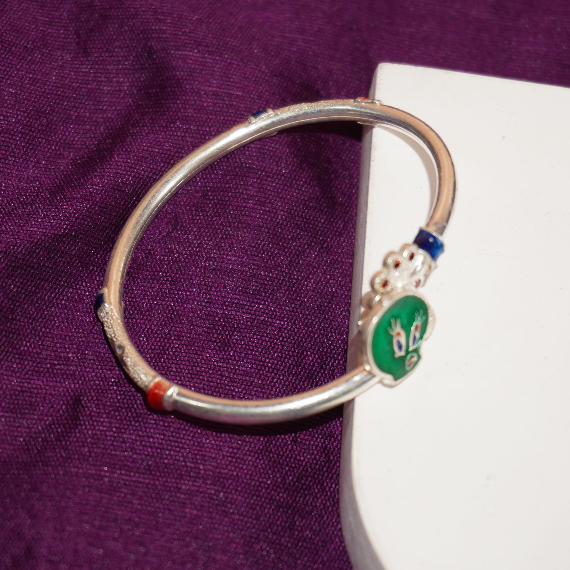 925 Silver Designer Bangle For Baby