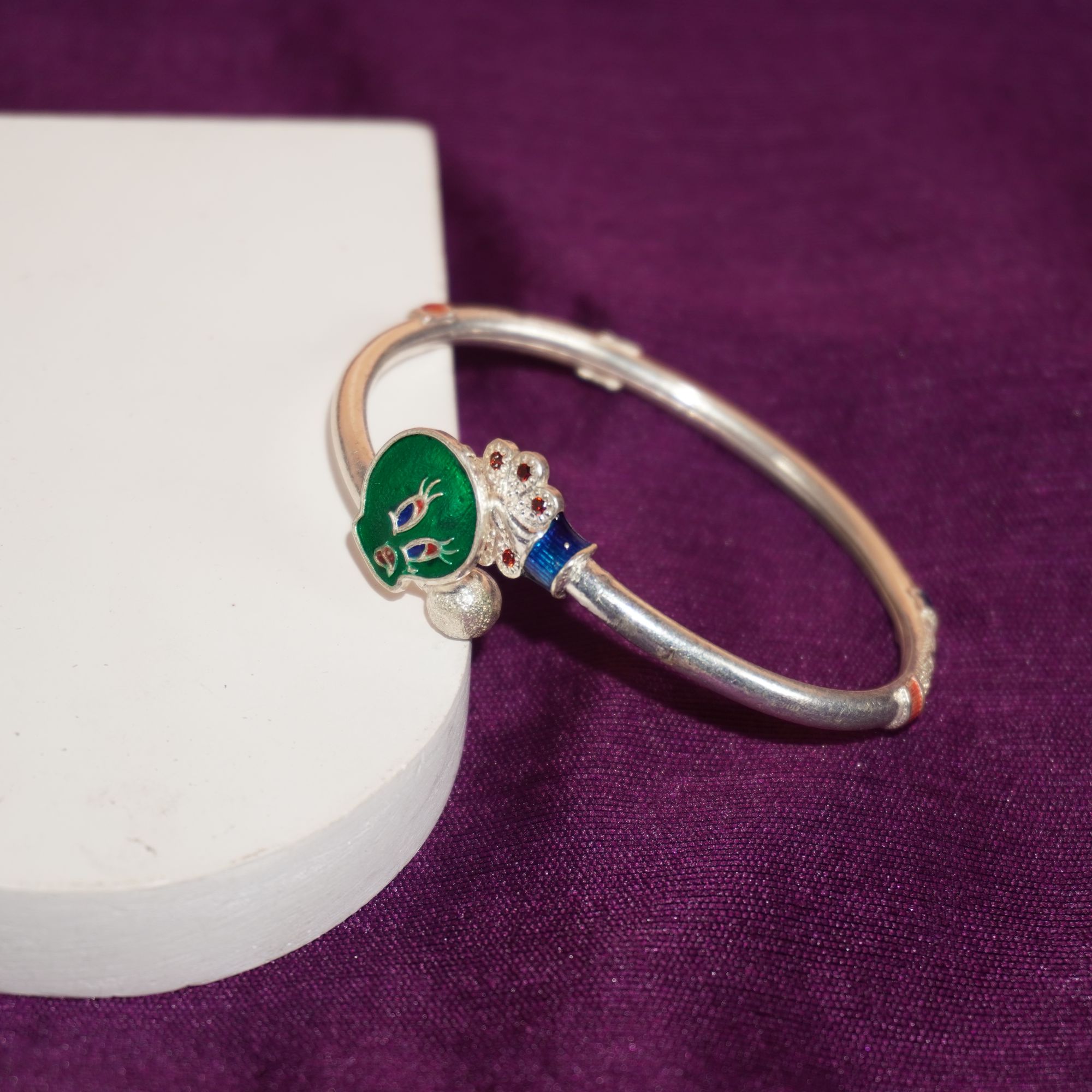 925 Silver Designer Bangle For Baby