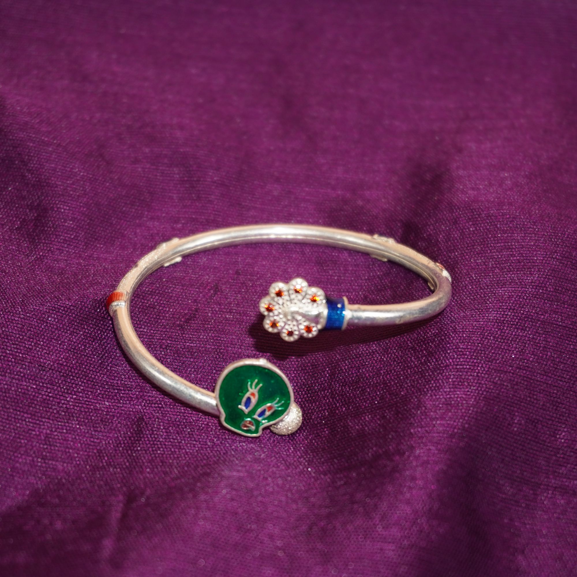 925 Silver Designer Bangle For Baby