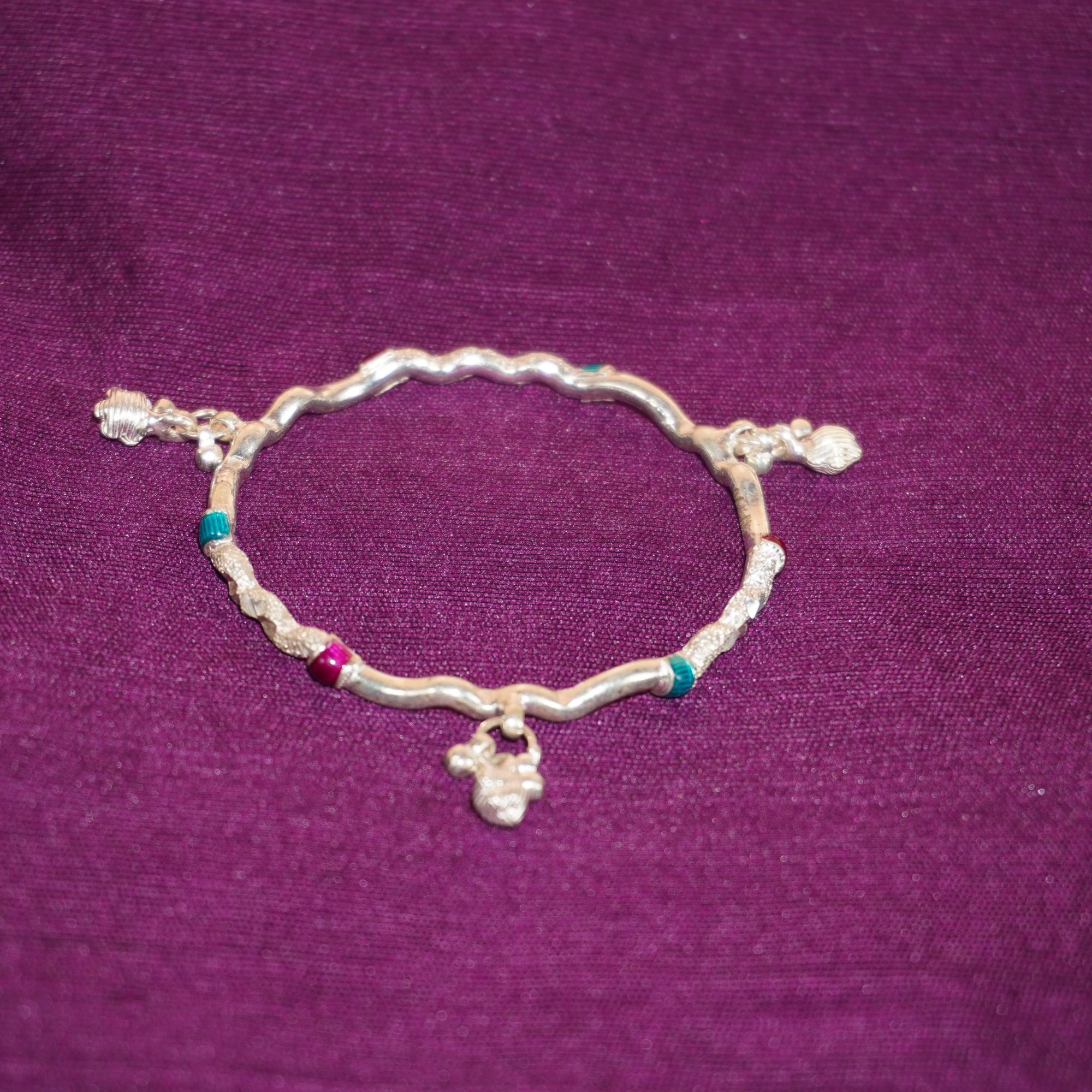 925 Silver Attractive bangle for kids