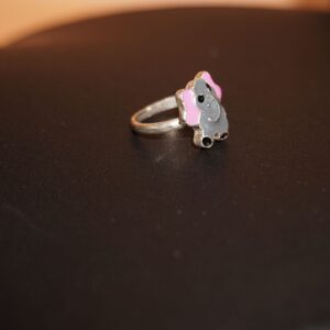 925 Silver Fancy Elephant Design Ring