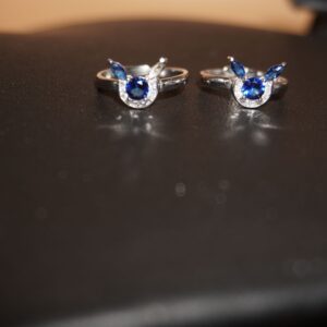 925 Silver Fancy Blue Stone Bichiya 124R303