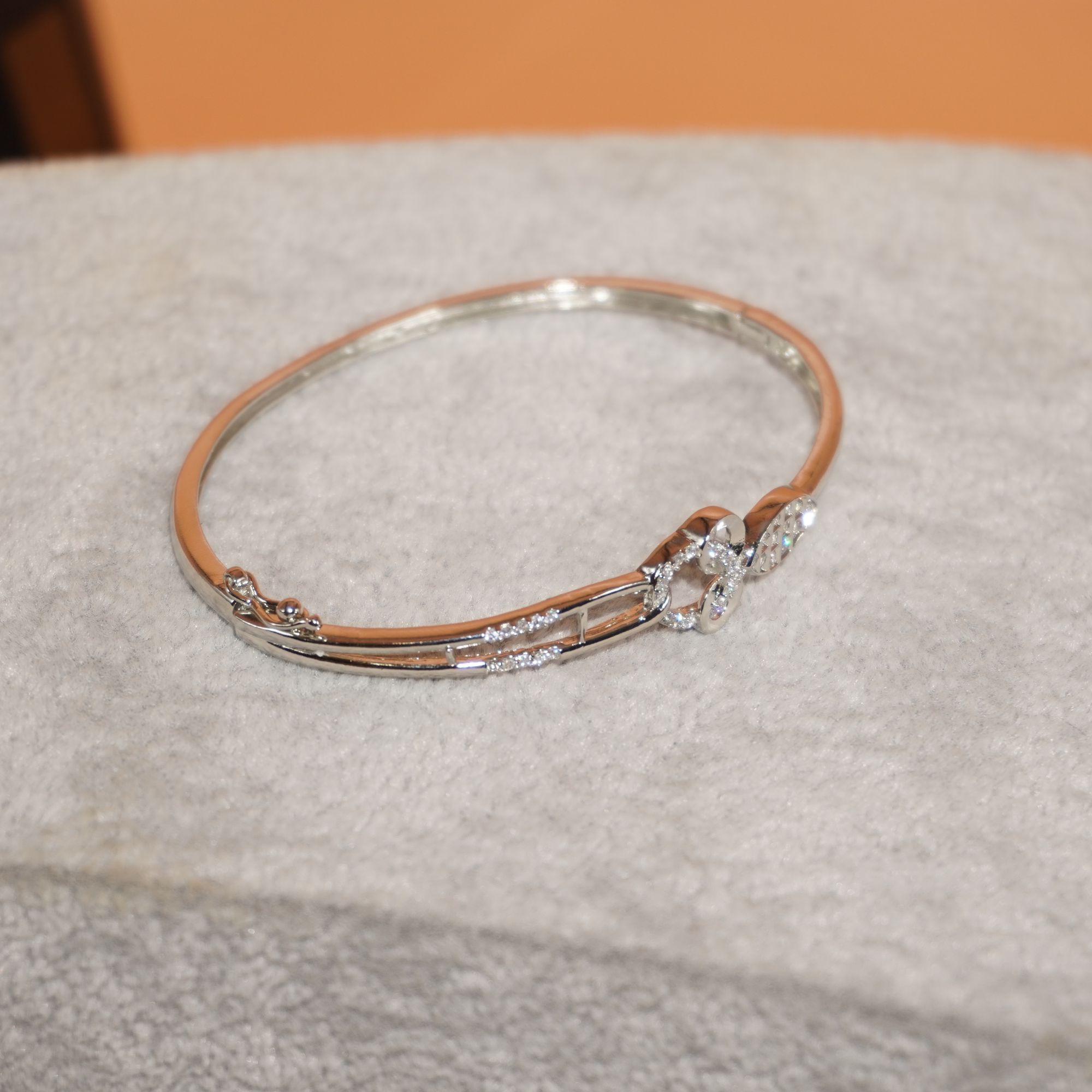 925 Silver Handmade Studed Bracelet - Image 2