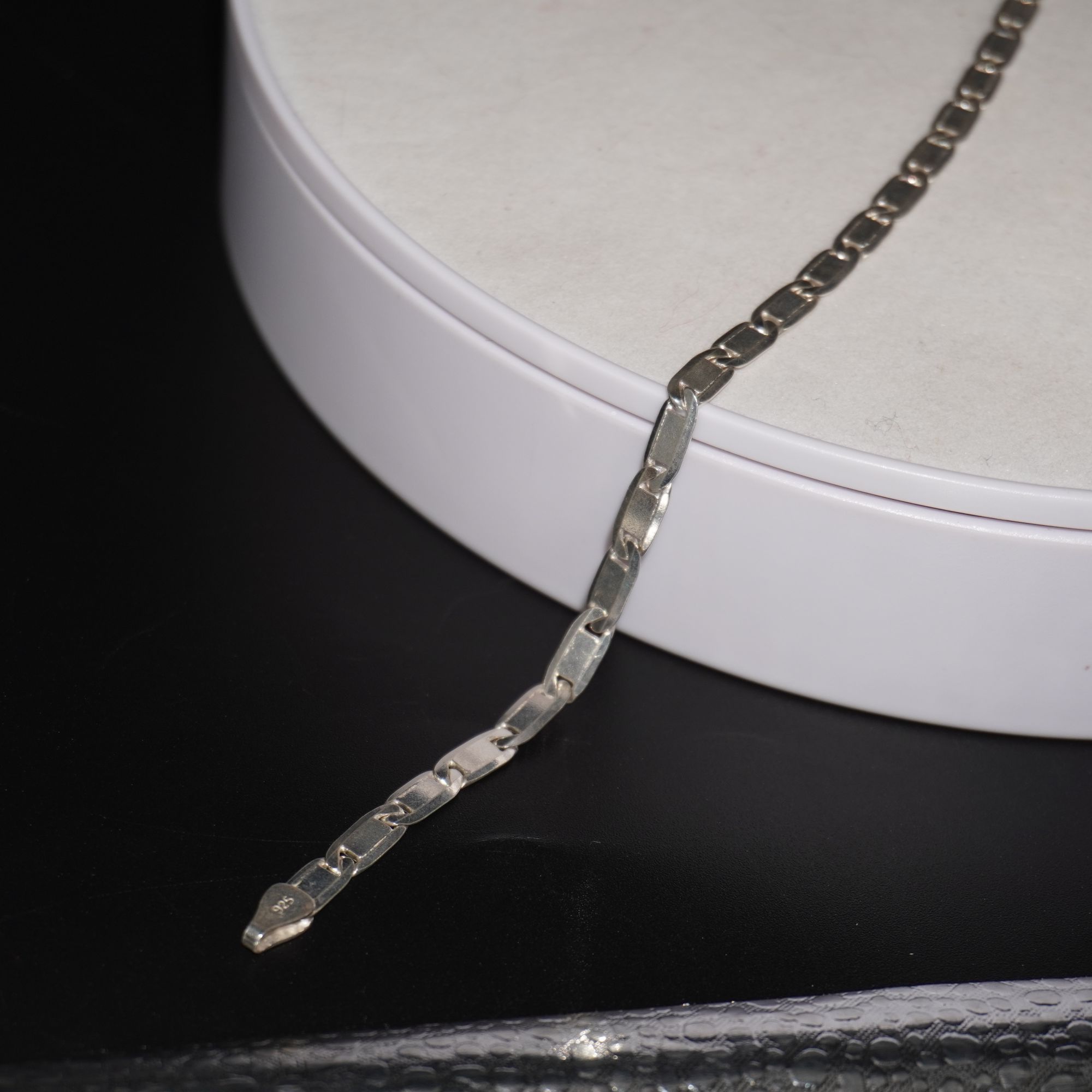 925 Silver Lightweight Mens Bracelet 420R112