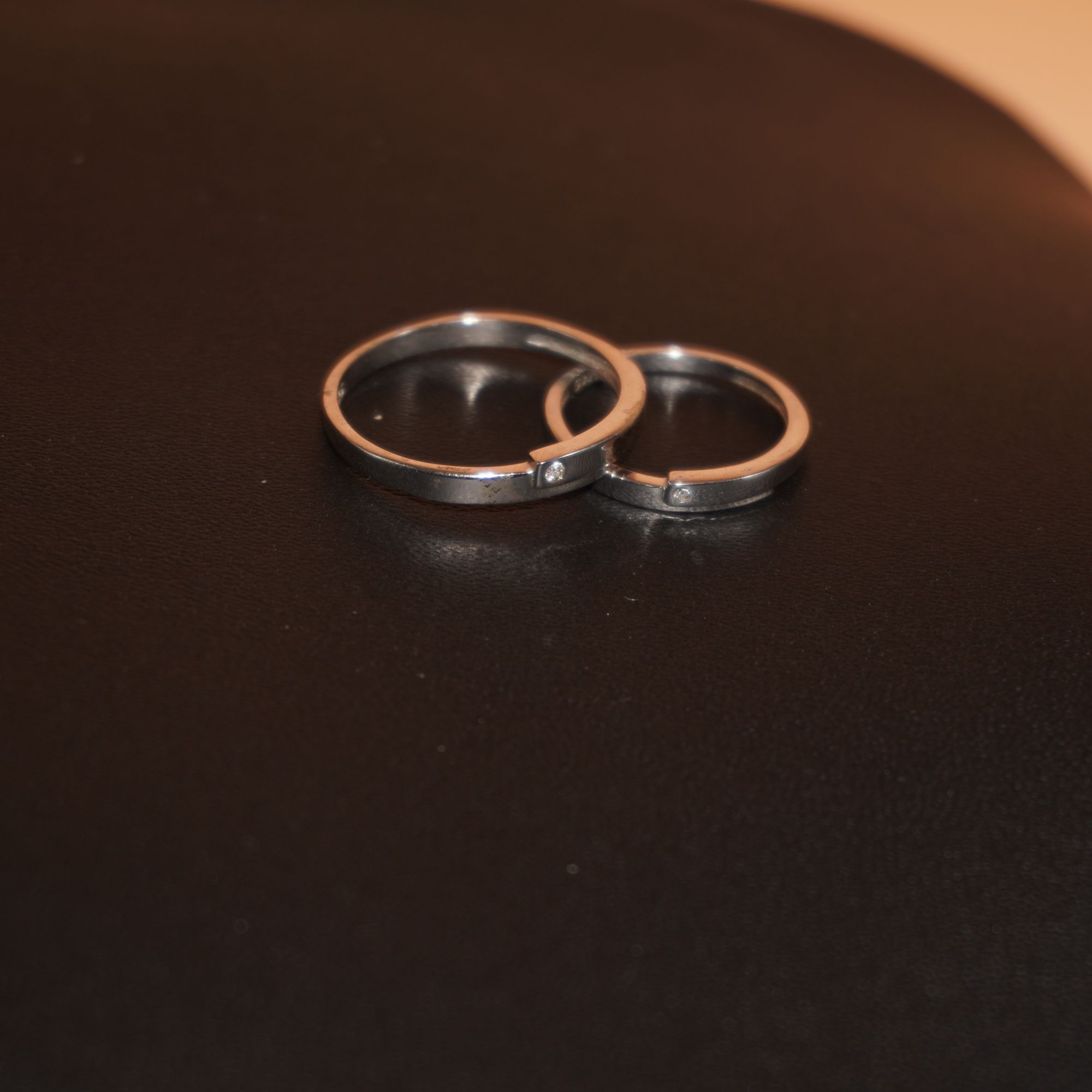 925 Silver Fancy Couple Ring