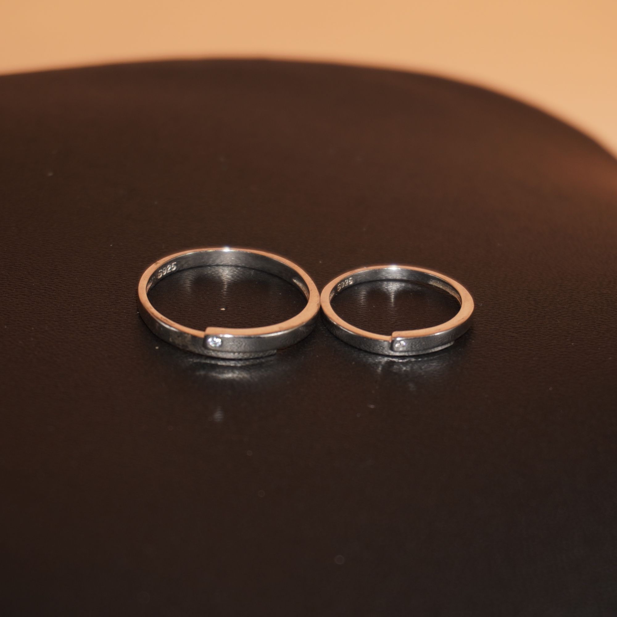 925 Silver Fancy Couple Ring