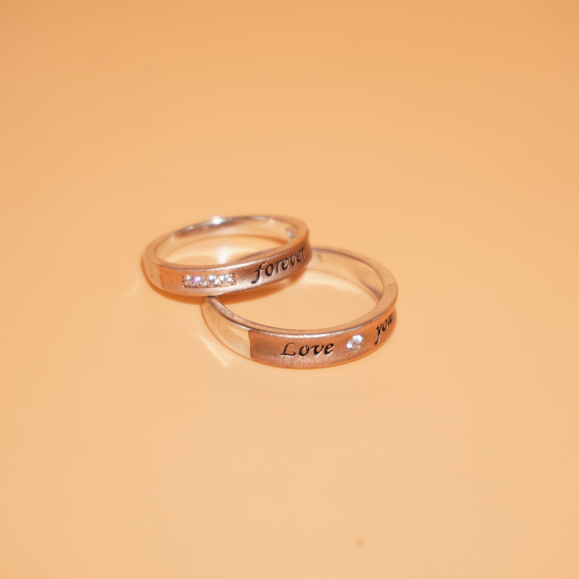 925 Silver Fancy Couple Ring