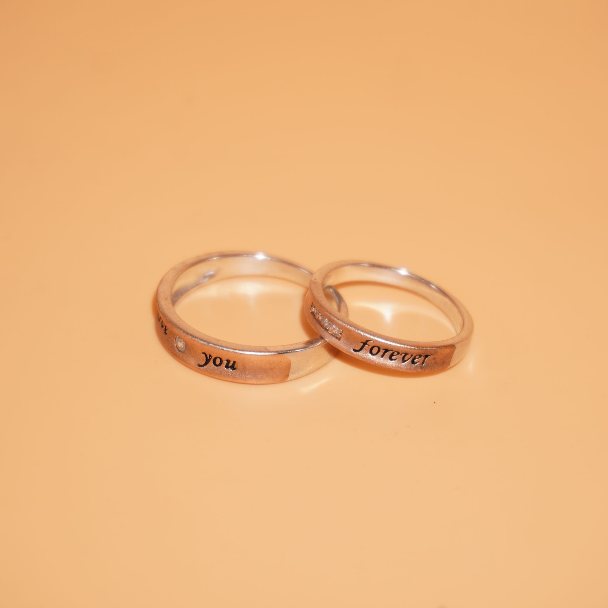 925 Silver Fancy Couple Ring