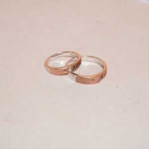 925 Silver Delicate Couple Ring