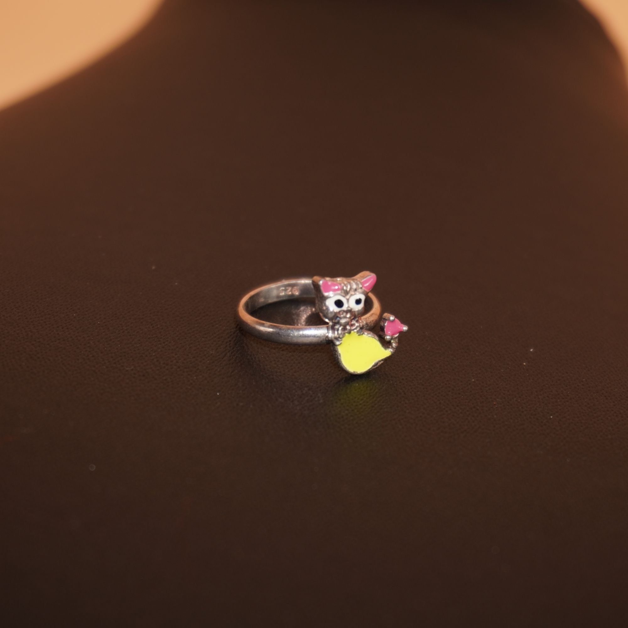 925 Silver Handmade Kids Ring 703R7