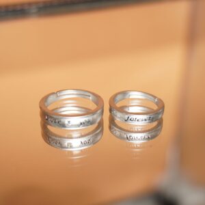 925 Silver Unique Engagement Ring 714R5