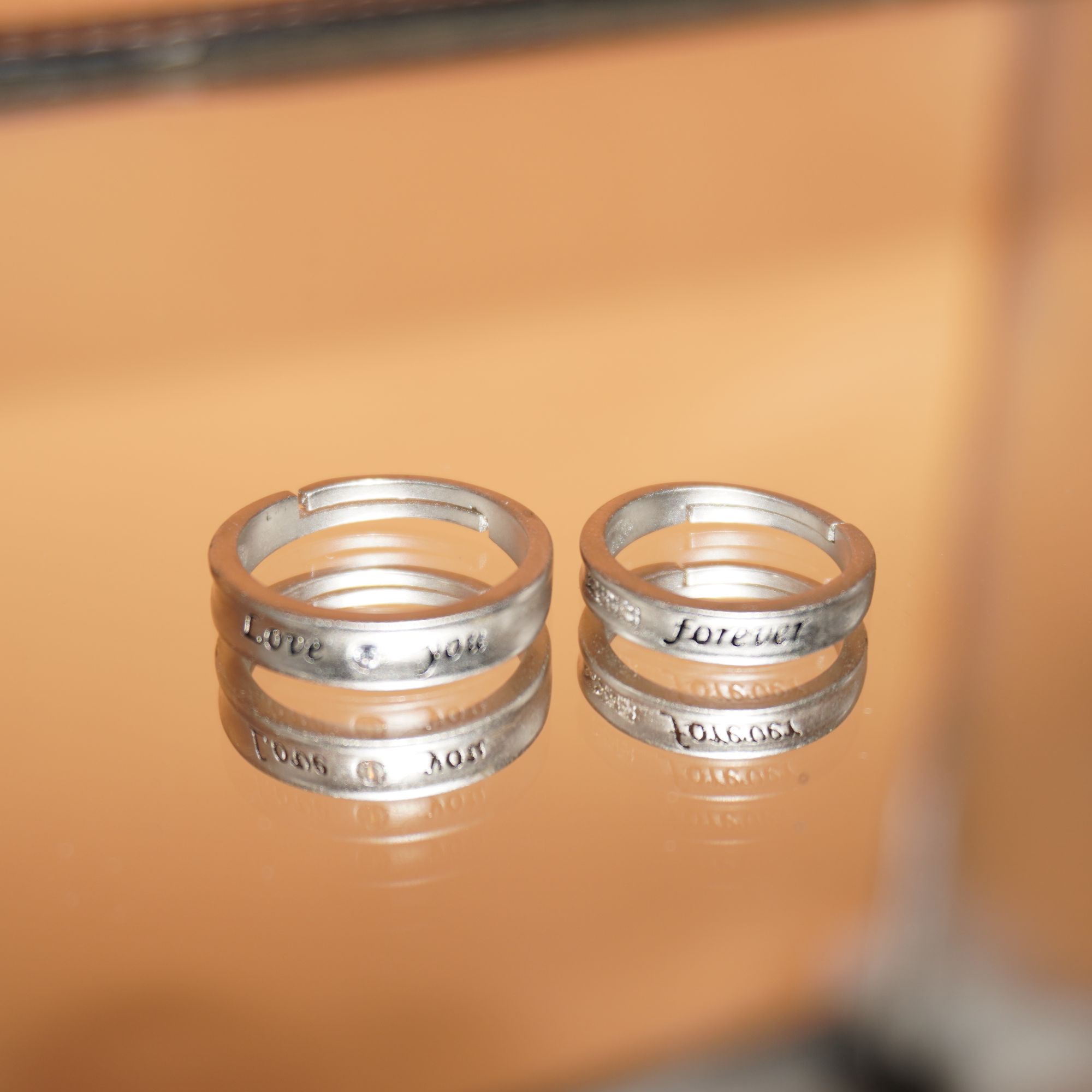 925 Silver Unique Engagement Ring 714R5